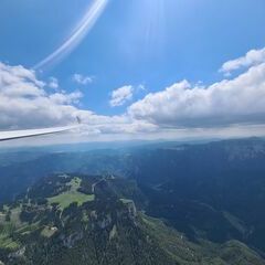 Flugwegposition um 11:46:55: Aufgenommen in der Nähe von Mürzsteg, Österreich in 2038 Meter
