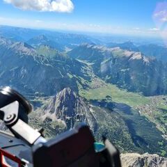 Flugwegposition um 13:40:02: Aufgenommen in der Nähe von Mieming, 6414, Österreich in 3392 Meter