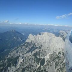 Flugwegposition um 15:50:04: Aufgenommen in der Nähe von Johnsbach, 8912 Johnsbach, Österreich in 2441 Meter