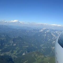 Flugwegposition um 15:54:41: Aufgenommen in der Nähe von Landl, Österreich in 2153 Meter