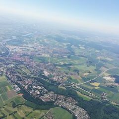 Flugwegposition um 11:57:09: Aufgenommen in der Nähe von Donau-Ries, Deutschland in -1551 Meter