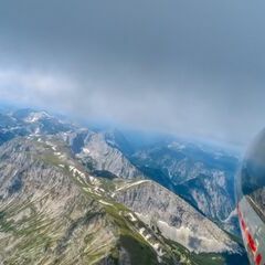 Flugwegposition um 10:25:03: Aufgenommen in der Nähe von Veitsch, St. Barbara im Mürztal, Österreich in 2444 Meter