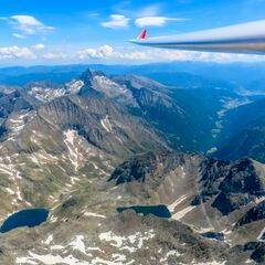 Flugwegposition um 12:50:56: Aufgenommen in der Nähe von Gössenberg, Österreich in 2864 Meter