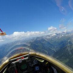 Flugwegposition um 11:01:44: Aufgenommen in der Nähe von Gemeinde Obervellach, 9821, Österreich in 2808 Meter