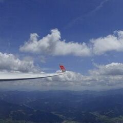 Flugwegposition um 11:21:56: Aufgenommen in der Nähe von Gemeinde St. Lorenzen im Mürztal, St. Lorenzen im Mürztal, Österreich in 2361 Meter