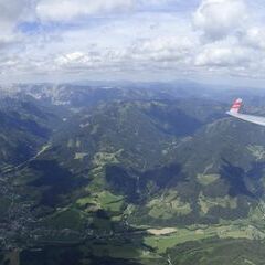 Flugwegposition um 11:22:23: Aufgenommen in der Nähe von Gemeinde St. Lorenzen im Mürztal, St. Lorenzen im Mürztal, Österreich in 2292 Meter