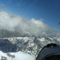 Flugwegposition um 14:26:13: Aufgenommen in der Nähe von Gemeinde Matrei in Osttirol, Österreich in 3277 Meter