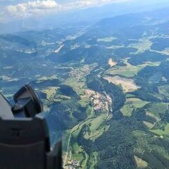 Flugwegposition um 13:52:45: Aufgenommen in der Nähe von Gemeinde Klein St. Paul, Österreich in 2225 Meter