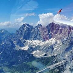 Flugwegposition um 13:40:08: Aufgenommen in der Nähe von Gemeinde Ramsau am Dachstein, 8972, Österreich in 2802 Meter