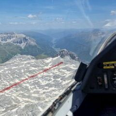 Flugwegposition um 12:29:13: Aufgenommen in der Nähe von Gemeinde Flachau, Österreich in 2776 Meter