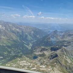 Flugwegposition um 12:50:34: Aufgenommen in der Nähe von Gemeinde Untertauern, Österreich in 2873 Meter