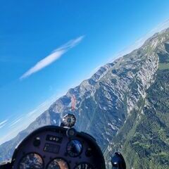 Flugwegposition um 14:17:39: Aufgenommen in der Nähe von St. Ilgen, 8621 St. Ilgen, Österreich in 1869 Meter