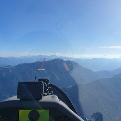 Flugwegposition um 16:12:23: Aufgenommen in der Nähe von Gemeinde Weißenstein, Österreich in 2189 Meter