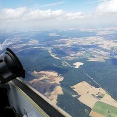 Flugwegposition um 12:29:55: Aufgenommen in der Nähe von Eichstätt, Deutschland in 2455 Meter