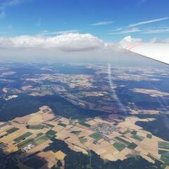 Flugwegposition um 12:27:47: Aufgenommen in der Nähe von Eichstätt, Deutschland in 2474 Meter