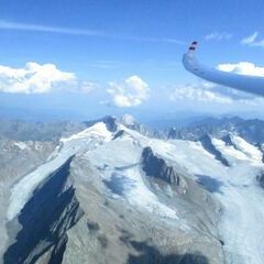 Flugwegposition um 14:34:13: Aufgenommen in der Nähe von 39013 Moos in Passeier, Autonome Provinz Bozen - Südtirol, Italien in 3540 Meter