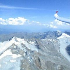 Flugwegposition um 14:35:09: Aufgenommen in der Nähe von 39013 Moos in Passeier, Autonome Provinz Bozen - Südtirol, Italien in 3520 Meter