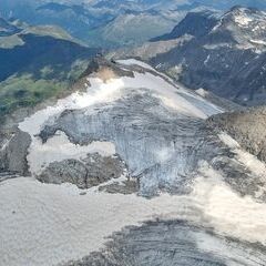 Flugwegposition um 13:40:59: Aufgenommen in der Nähe von Gemeinde Heiligenblut, 9844, Österreich in 3141 Meter