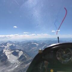 Verortung via Georeferenzierung der Kamera: Aufgenommen in der Nähe von Gemeinde Sölden, Österreich in 4300 Meter