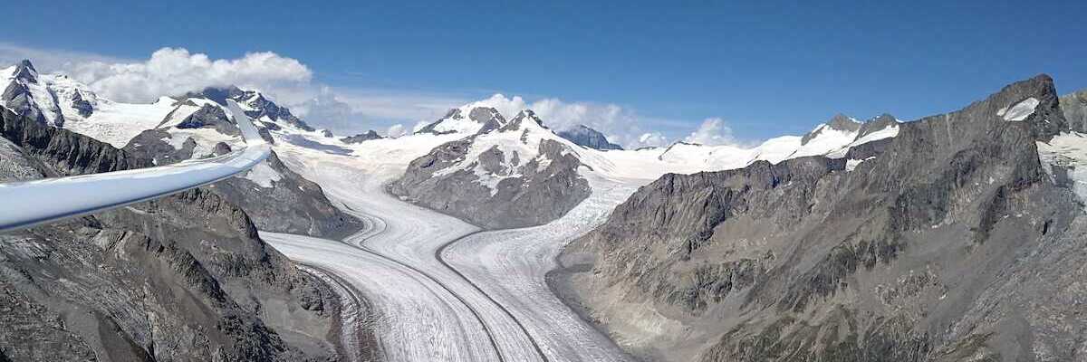 Verortung via Georeferenzierung der Kamera: Aufgenommen in der Nähe von Raron, Schweiz in 3068 Meter
