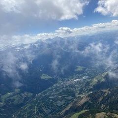 Flugwegposition um 12:40:00: Aufgenommen in der Nähe von 39028 Schlanders, Autonome Provinz Bozen - Südtirol, Italien in 3549 Meter