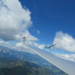 Flugwegposition um 13:06:32: Aufgenommen in der Nähe von St. Nikolai im Sölktal, 8961, Österreich in 2615 Meter