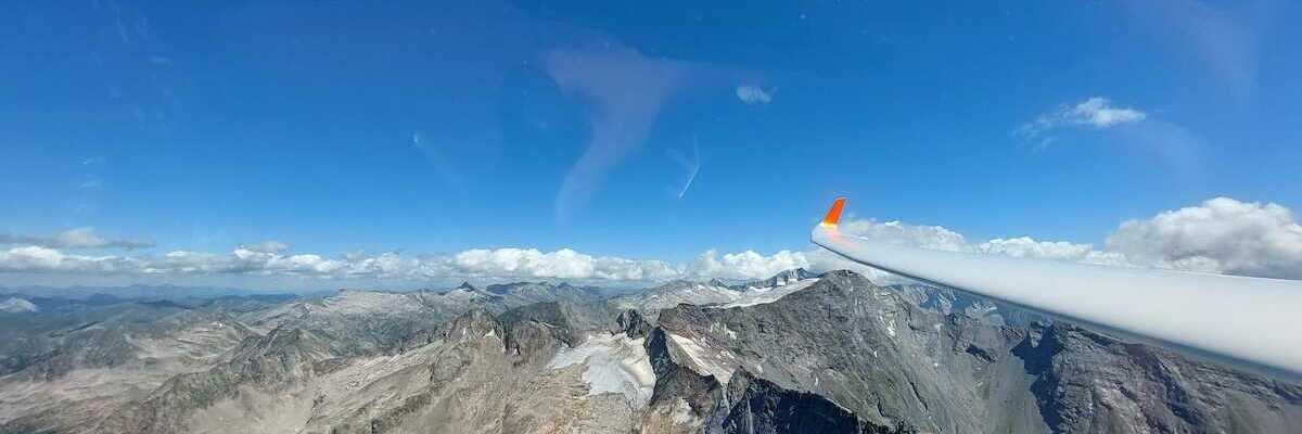 Flugwegposition um 12:47:32: Aufgenommen in der Nähe von Gemeinde Bad Gastein, Bad Gastein, Österreich in 3045 Meter