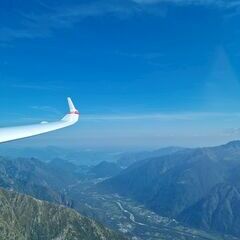 Flugwegposition um 14:34:54: Aufgenommen in der Nähe von 28805 Vogogna, Verbano-Cusio-Ossola, Italien in 2191 Meter