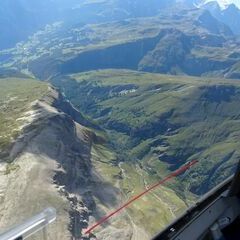 Flugwegposition um 15:02:55: Aufgenommen in der Nähe von Gemeinde Heiligenblut, 9844, Österreich in 3202 Meter