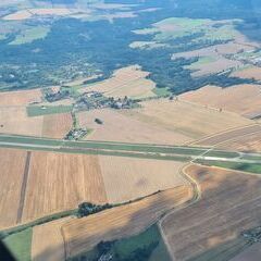 Flugwegposition um 13:56:18: Aufgenommen in der Nähe von Okres Tábor, Tschechien in 1670 Meter