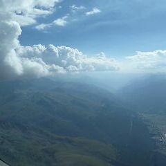 Flugwegposition um 15:23:31: Aufgenommen in der Nähe von Goms, Schweiz in 3091 Meter