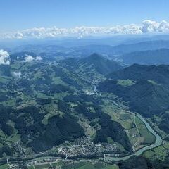 Flugwegposition um 10:12:17: Aufgenommen in der Nähe von Gemeinde Ternberg, Österreich in 2190 Meter