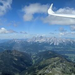 Flugwegposition um 13:00:58: Aufgenommen in der Nähe von Schladming, Österreich in 3022 Meter