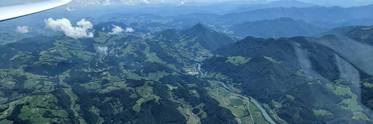 Flugwegposition um 10:12:17: Aufgenommen in der Nähe von Gemeinde Ternberg, Österreich in 2190 Meter