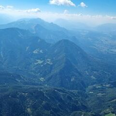 Flugwegposition um 14:17:56: Aufgenommen in der Nähe von Ferlach, Österreich in 2396 Meter