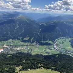 Flugwegposition um 13:32:23: Aufgenommen in der Nähe von Gemeinde St. Michael im Lungau, 5582, Österreich in 2553 Meter