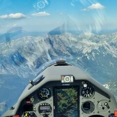 Flugwegposition um 13:54:44: Aufgenommen in der Nähe von Tragöß-Sankt Katharein, Österreich in 2529 Meter