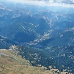 Flugwegposition um 12:30:37: Aufgenommen in der Nähe von 10052 Bardonecchia, Turin, Italien in 3750 Meter