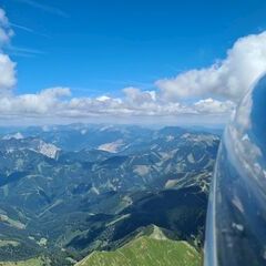 Flugwegposition um 11:55:17: Aufgenommen in der Nähe von Gemeinde Kalwang, 8775, Österreich in 2545 Meter