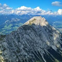 Flugwegposition um 14:10:18: Aufgenommen in der Nähe von Mitterberg-Sankt Martin, Österreich in 2326 Meter