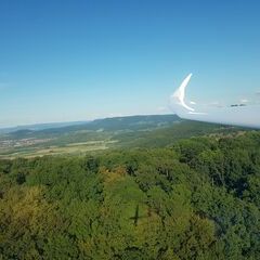 Flugwegposition um 15:49:46: Aufgenommen in der Nähe von Esslingen, Deutschland in 705 Meter