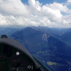 Flugwegposition um 13:14:05: Aufgenommen in der Nähe von Ostallgäu, Deutschland in 1681 Meter