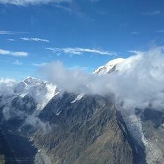 Flugwegposition um 13:56:09: Aufgenommen in der Nähe von 11016 La Thuile, Aostatal, Italien in 3431 Meter