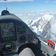 Verortung via Georeferenzierung der Kamera: Aufgenommen in der Nähe von 11013 Courmayeur, Aostatal, Italien in 5205 Meter