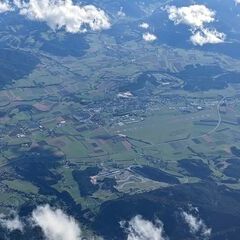 Flugwegposition um 14:12:50: Aufgenommen in der Nähe von Gemeinde Seckau, Österreich in 5691 Meter