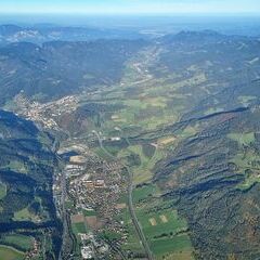 Flugwegposition um 14:44:37: Aufgenommen in der Nähe von Gemeinde Langenwang, Österreich in 2563 Meter