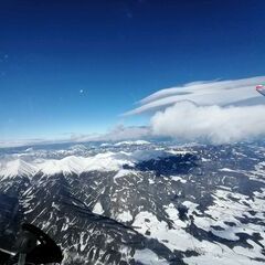Flugwegposition um 13:20:54: Aufgenommen in der Nähe von Gemeinde Gaal, Österreich in 3326 Meter