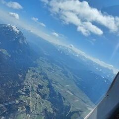 Flugwegposition um 10:29:33: Aufgenommen in der Nähe von Gemeinde St. Stefan im Gailtal, Österreich in 2565 Meter