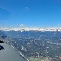 Flugwegposition um 11:24:37: Aufgenommen in der Nähe von Gemeinde Gitschtal, Gitschtal, Österreich in 2707 Meter