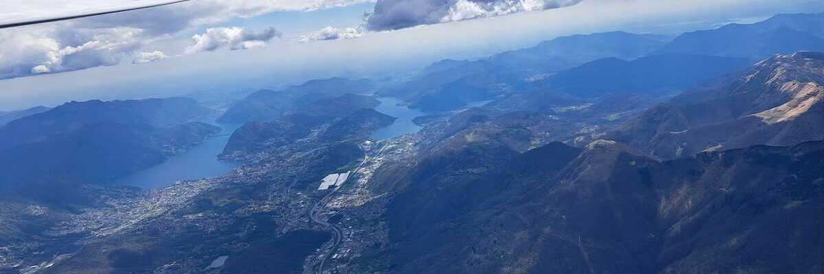Flugwegposition um 12:47:04: Aufgenommen in der Nähe von Bezirk Lugano, Schweiz in 2795 Meter